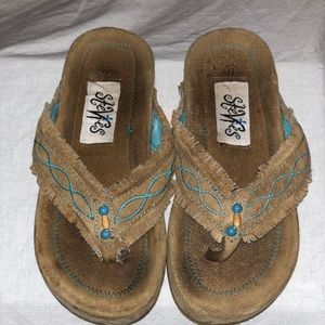Stevies Suede Flip Flops
